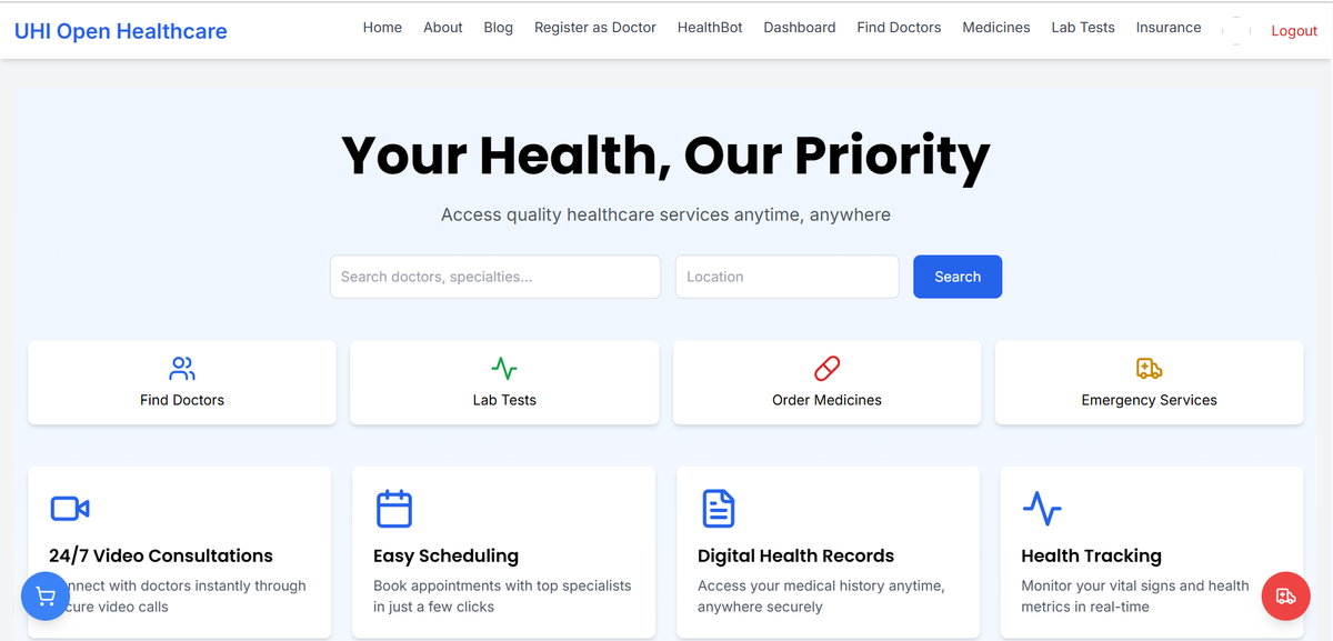 UHIcare - Digital Open Healthcare Ecosystem